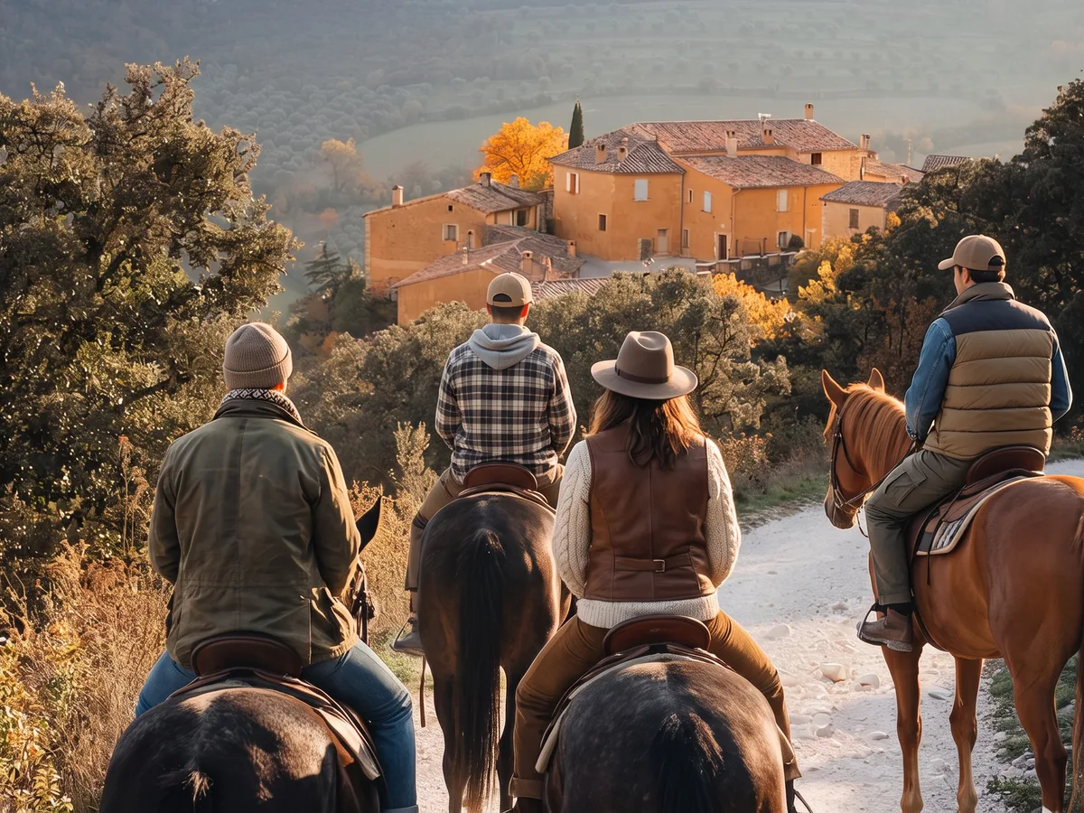 Balade à cheval dans la Drôme, autour de Saillans